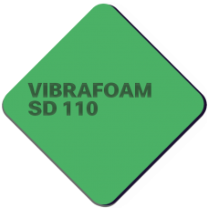 Полиуретановый эластомер Vibrafoam (Вибрафом) SD 110 Зелёный 12,5 мм купить в Москве по низкой цене в магазине Акустик сервис