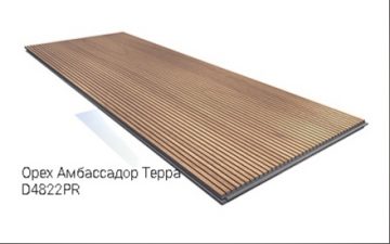 Decoustic 6/2, 4ШП, 2768х320х16,4 мм Орех Амбассадор Терра D 4822 PR Стеновые и потолочные звукопоглощающие акустические панели
