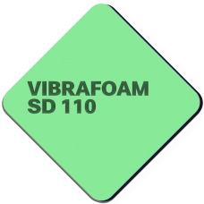 Полиуретановый эластомер Vibrafoam (Вибрафом) SD 110 Зелёный 25 мм купить в Москве по низкой цене в магазине Акустик сервис