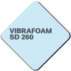 Полиуретановый эластомер Vibrafoam (Вибрафом) SD 260 Бирюзовый 12,5 мм купить в Москве по низкой цене в магазине Акустик сервис